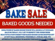 Bake Sale Goods needed flyer