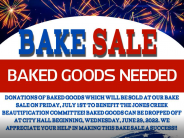 Baked goods needed