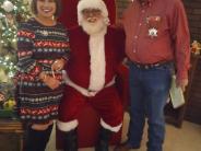 Mrs. Tidwell, Santa and Marshal Tidwell