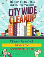 Jones Creek City Wide Community Clean up event