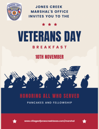 Veterans' Day Breakfast Flyer