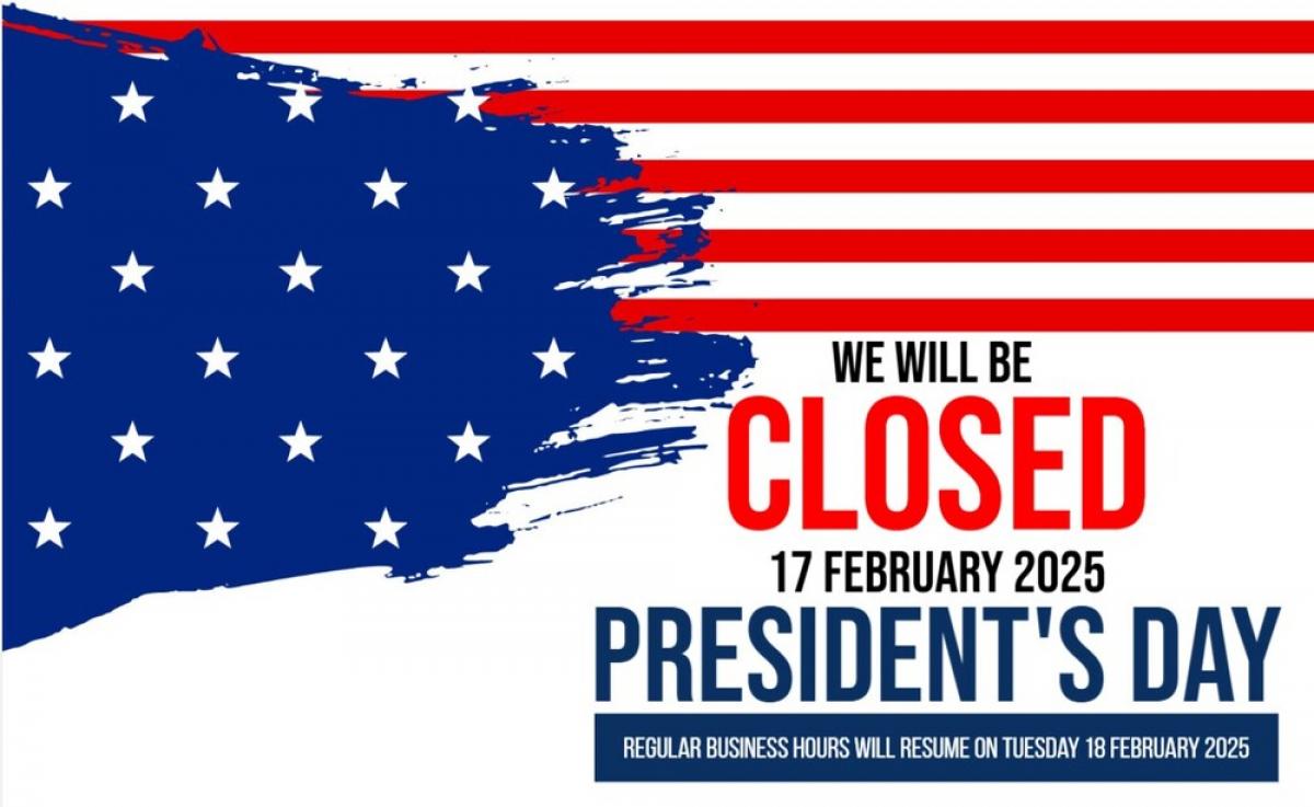 Closed for President's Day